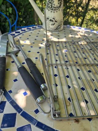 Parrilla Inox con Accesorios