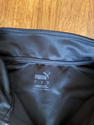 Sudadera Puma Negra y Dorada Media Cremallera