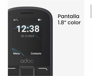 Adoc S4 Teléfono Básico Negro