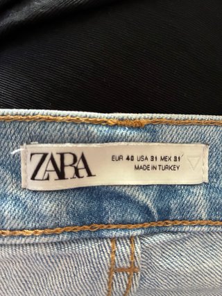Pantalón tejano Zara chico azul