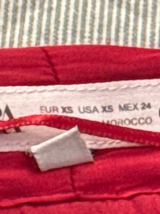 Blusa Zara Roja Seda