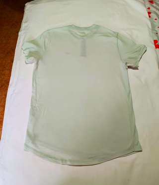 Camiseta Henley Hollister Verde Menta – Talla L