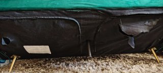Divano letto verde in velluto
