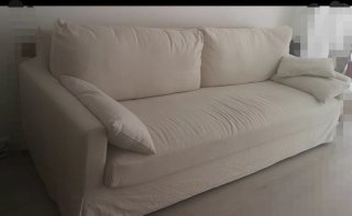 Sofá Ikea HYLTARP Blanco Tela