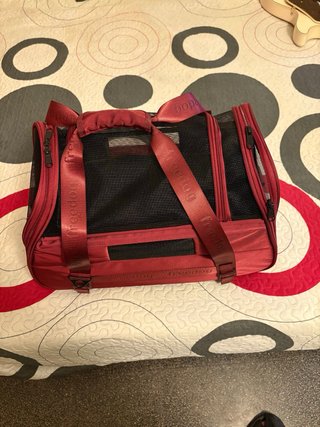Transportín para perro grande rojo Freedog