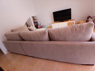 Sofá Chaise Longue Gris Perla Banak