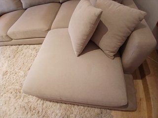 Sofá Chaise Longue Gris Perla Banak