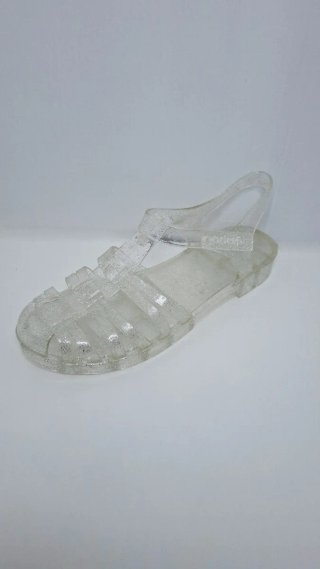 Sandalias cangrejeras mujer glitter para playa