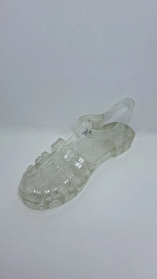 Sandalias cangrejeras mujer glitter para playa