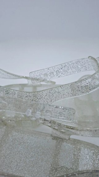 Sandalias cangrejeras mujer glitter para playa