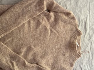 Jersey Zara beige punto fino