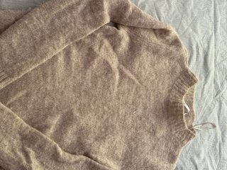 Jersey Zara beige punto fino