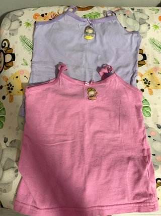 2 Camisetas Tirantes Bebé Niña