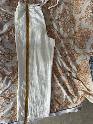 Pantalón recto blanco Zara mujer