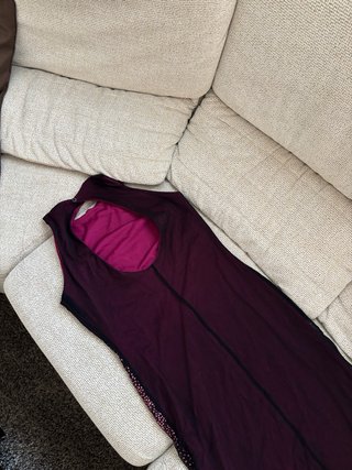 Vestido River Island Asimétrico pedredría morado