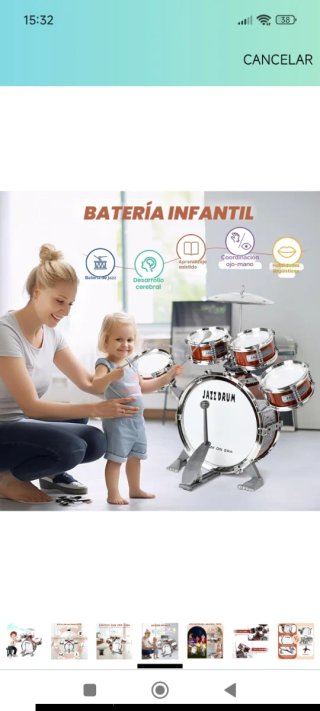Batería Infantil Jazz Drum