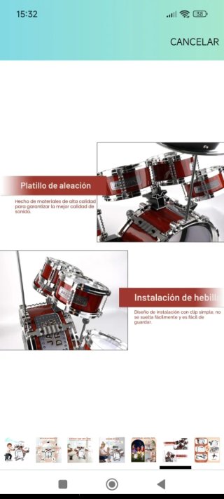 Batería Infantil Jazz Drum