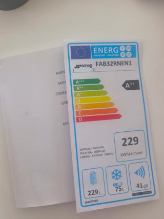 Frigorífico Smeg FAB32RNEN1 Negro