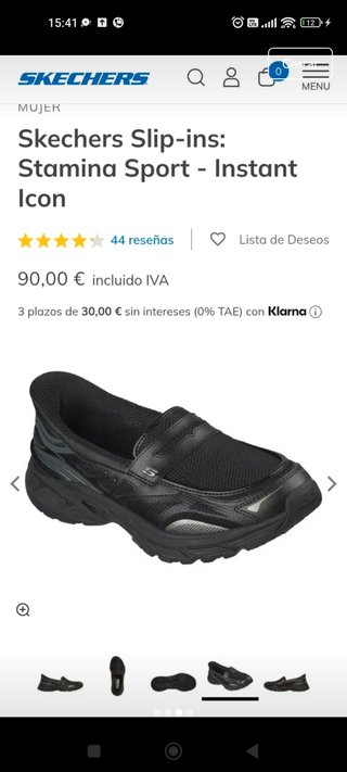 Skechers Slip-Ins Stamina Sport Negro