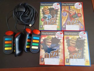 Buzz! PlayStation 2 con mandos