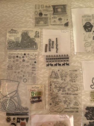 Sellos y troqueles de Navidad a juego