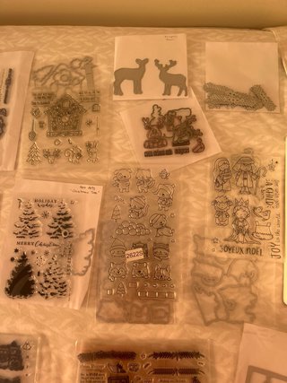 Sellos y troqueles de Navidad a juego