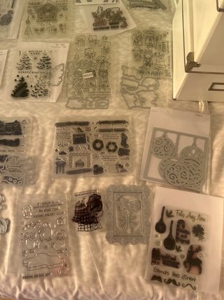 Sellos y troqueles de Navidad a juego