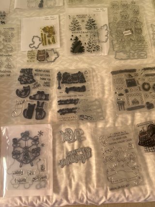 Sellos y troqueles de Navidad a juego