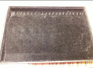 Expositor terciopelo negro para pulseras/cadenas