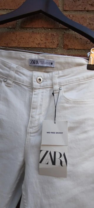 Pantalón Zara Blanco Talla L