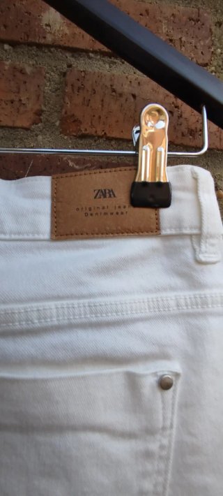 Pantalón Zara Blanco Talla L