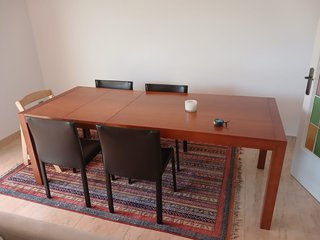 Mesa extensible madera caoba