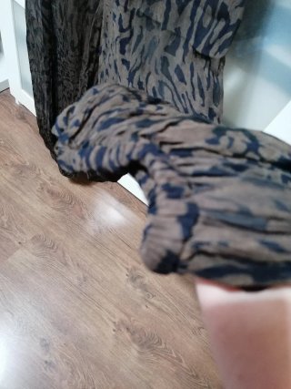 Pantalón ancho estampado Zara