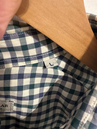 Camisa cuadros hombre verde blanca Pull & Bear L