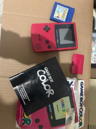 Game Boy Color + Caja + Manual + Pokémon Azul