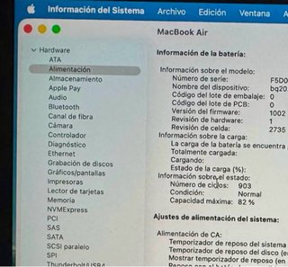MacBook Air 13 M1 8GB RAM Plata