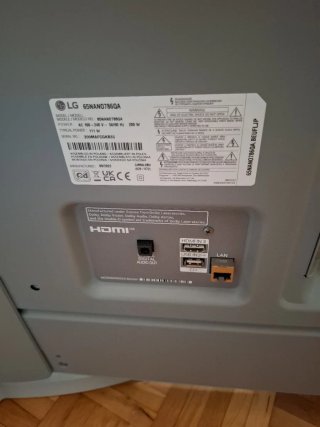 Pantalla rota para piezas
