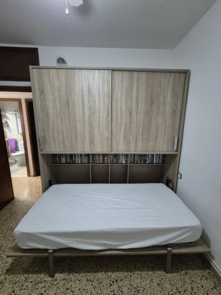 Armario Cama Individual Madera y Metal