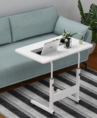 Mesa auxiliar con ruedas ajustable