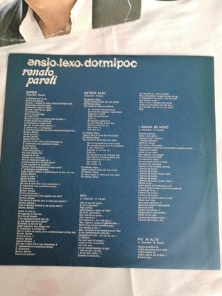 Vinile 33 Giri Renato Pareti - Ansio.lexo.dormipoc