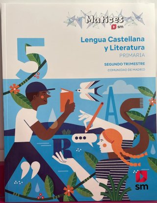 Libros texto nuevos quinto primaria Mates, lengua.