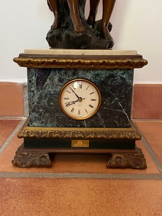 Urregui Mantel Clock – Neoclassical Figural Design