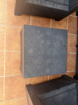 Conjunto Muebles Jardín Ratán Negro