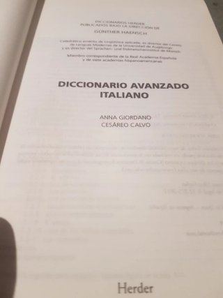 Diccionario Hercer Avanzado Italiano Español
