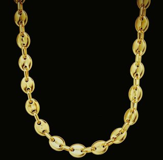 Cadena laminada en oro 18k