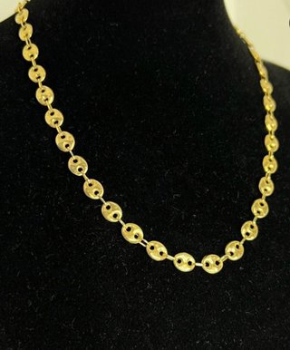 Cadena laminada en oro 18k