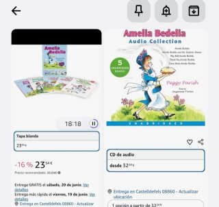 LEE: Amelia Bedelia 5 libros+ CD audiolibro