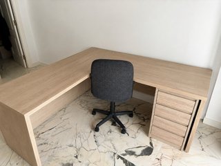 Escritorio de esquina L madera