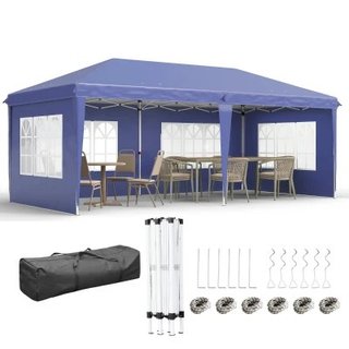 Outsunny Gazebo da Giardino 6x3 m con Altezza Rego