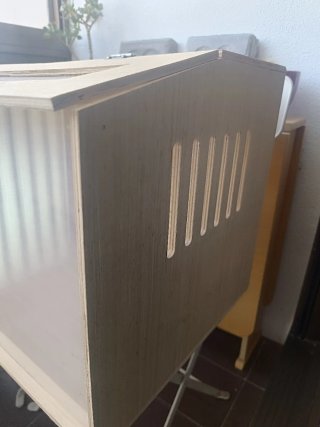 Terrario Madera con Tapa Transparente